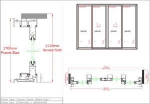 انوع برد درب اتوماتیک شیشه ای