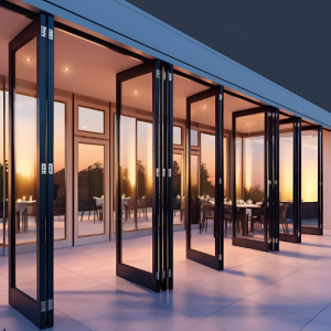 شیشه فولدینگ جمع شونده برای روف گاردن