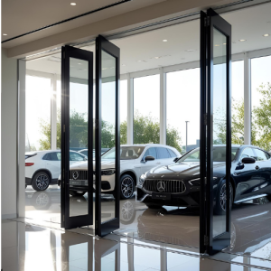 پنجره تاشو نمایشگاه ماشین