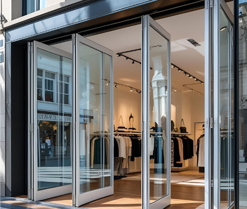 مزایا استفاده از شیشه فولدینگ در مغازه ها