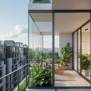 بالکن شیشه ای برای آپارتمان ها