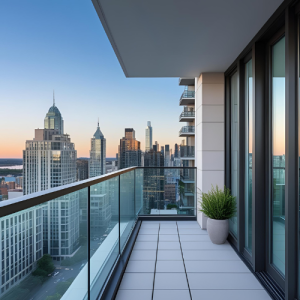 شیشه بالکنی برای آپارتمان ها