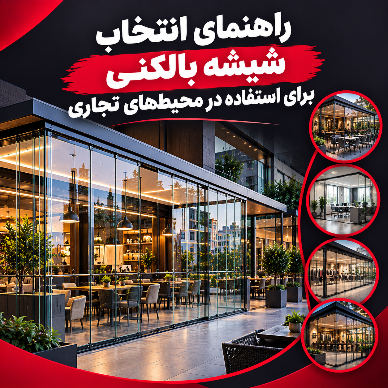 انتخاب شیشه بالکنی