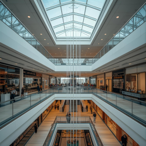 شیشه بالکنی برای مال های مدرن