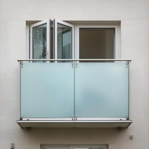 شیشه بالکنی مات