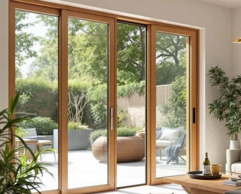 پروفیل شیشه بالکنی گلد