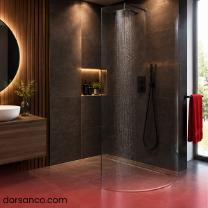 کابین دوش واک این شیشه ای مدرن