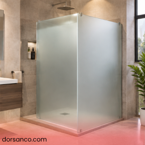 شیشه سندبلاست طرح دار